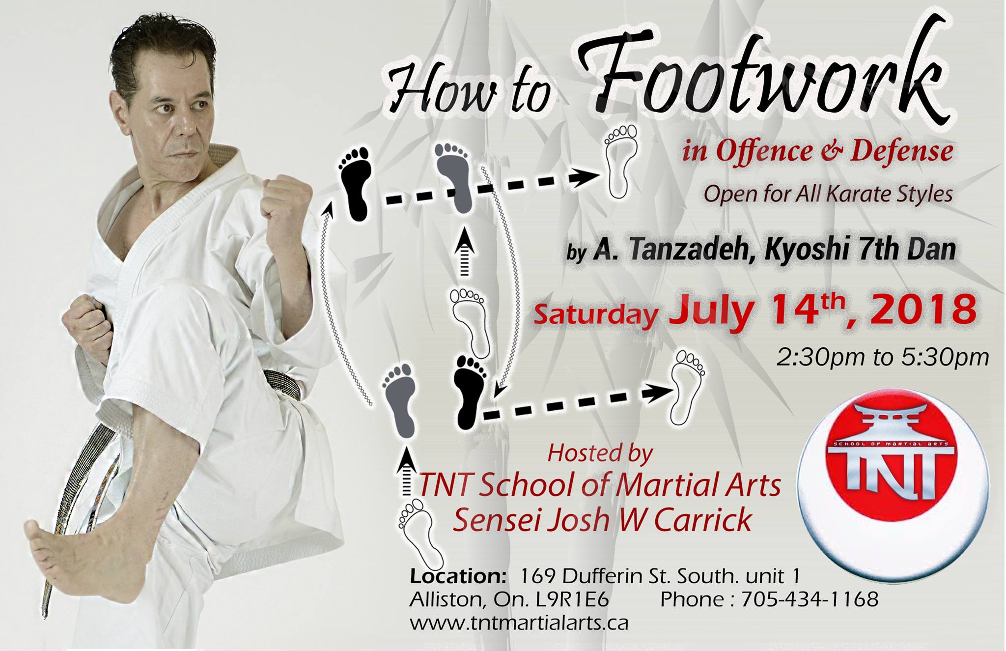 How to Footwork in Kumite A.Tanzadeh, 8th Dan, Kyoshi of World Shitoryu Karate Federation 糸東流空手